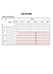 工期计划表一