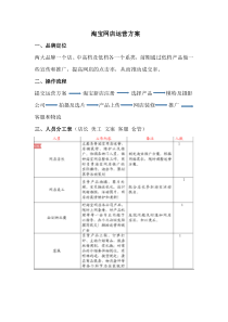 淘宝店运营方案