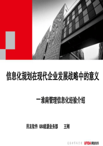 信息化规划在现代企业发展战略中的意义-淮南矿业集团管理信