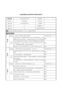 信托投资公司市场发展部业务品种研发专责职务说明书