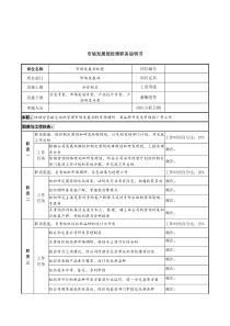 信托投资公司市场发展部经理职务说明书