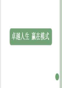 修身养性、自我提升发展模式卓越人生-赢在模式