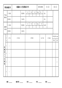 机械加工工艺过程综合卡片模板