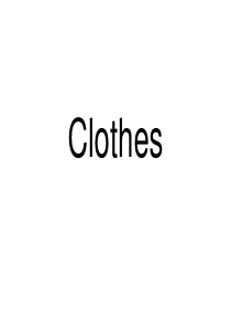 英语衣服类词汇-clothes