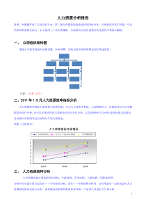 人力资源分析报告最全模板