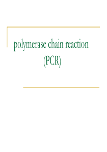 PCR的原理和方法(全英文)