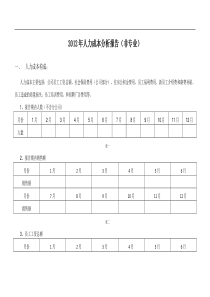 人力成本分析报告