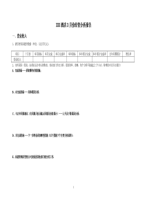 酒店每月经营分析报告