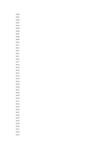 4位纯数字组合