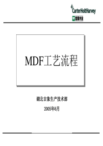 MDF工艺流程总结