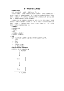 C语言程序设计考点知识点