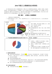 2016年公司年度人力资源状况分析报告