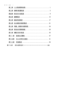 人力资源全套管理制度