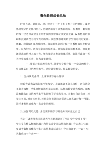 王垒强青年教师成长心得体会