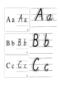 26个英文字母印刷体与手写体对照(大字版)