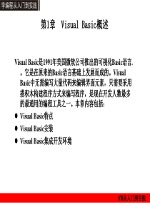 VB经典教程-精心整理(快速入门)