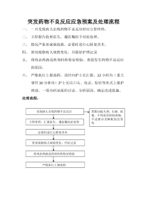 突发药物不良反应应急预案及处理流程