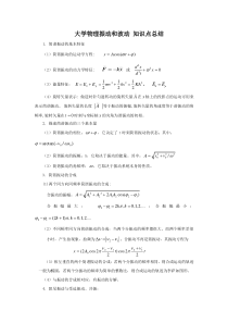 大学物理振动和波动-知识点总结