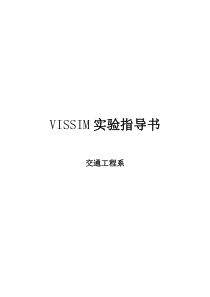 VISSIM指导书分析