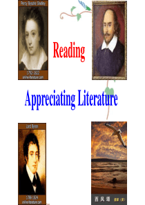 牛津高中英语M8U1-Reading-Appreciating-literature