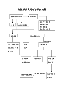 急性呼吸衰竭急诊服务流程