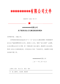 公司安全文化建设规划