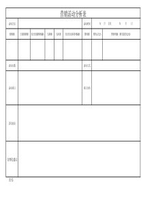 营销活动总结表