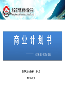 北京安兴达工贸有限公司商业发展模式研究报告(第七组)