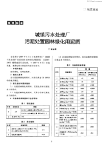 城镇污水处理厂污泥处置园林绿化用泥质248