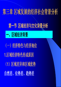 区域发展的社会经济背景分析