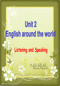 人教英语必修1 _unit2_listening