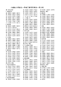 新部编版一年级语文下册【一字三词】.docx