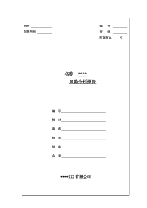 XXX风险分析报告