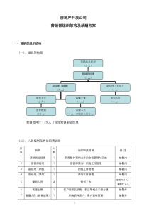 房地产开发公司营销部组织架构及薪酬方案