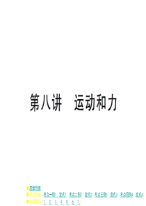 2018届中考物理复习课件：第八讲 运动和力 (共21张PPT) (1)