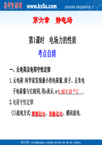 2011届物理一轮复习课件：6.1《电场力的性质》