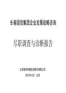 南洋林德_长春国信发展战略咨询_尽职调查与诊断报告