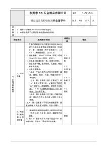 钣金成品类检验标准作业指导书