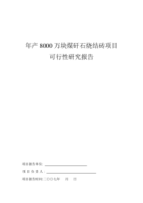 ☆年产8000万块煤矸石烧结砖项目