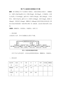 电子工业废水处理设计方案