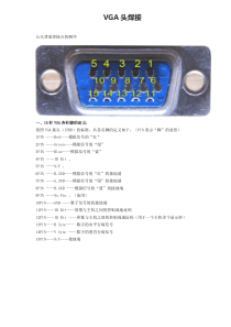 VGA头焊接线序