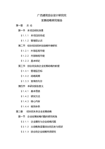 发展战略报告目录