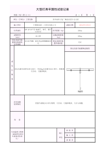 001-B大型灯具牢固性试验记录5.3