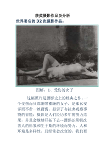 获奖摄影作品及分析