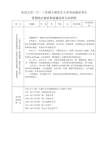 思想政治素质和道德品质写实材料