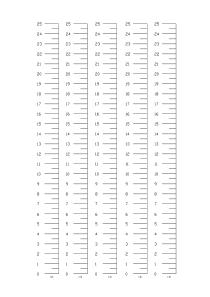 25cm标尺打印(A4左标识)