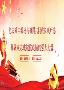 把灾难当教材与祖国共同成长观后感ppt