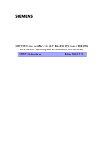 How to use Wincc DataMonitor publish and view exce