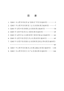 合肥XXXX产业发展135政策实施细则