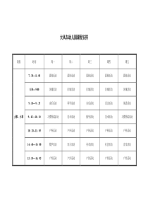 幼儿园课程表